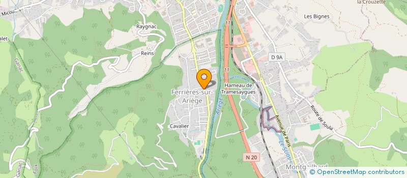 localisation de l'entreprise MADAME MELANIE GOIZET à FERRIERES-SUR-ARIEGE
