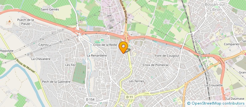 localisation de l'entreprise MADAME MELANIE GOMEZ  CAZOULS-LES-BEZIERS