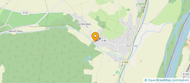 localisation de l'entreprise MADAME MELANIE GONCALVES  BANNAY