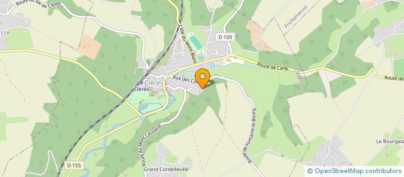 localisation de l'entreprise MADAME MELANIE GOSSELIN  CLERES