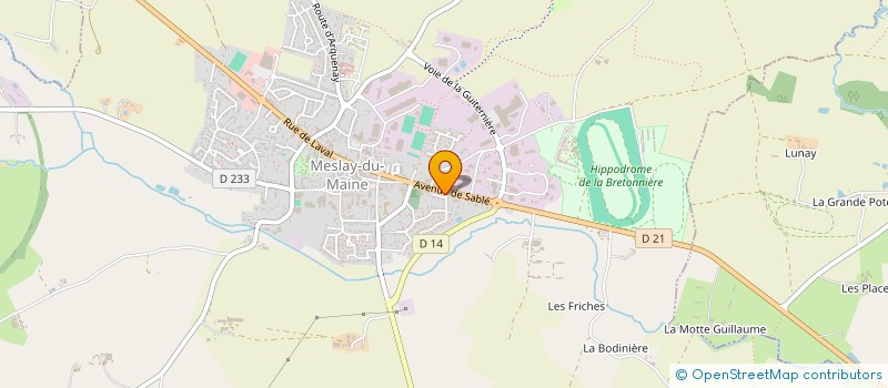 localisation de l'entreprise MADAME MELANIE GOUDENHOOFT  MESLAY-DU-MAINE