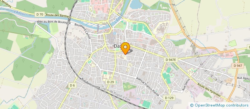 localisation de l'entreprise MADAME MELANIE GOUYOU  DAX