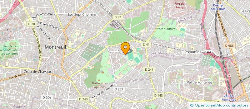 localisation de l'entreprise MADAME MELANIE GOWRY à MONTREUIL