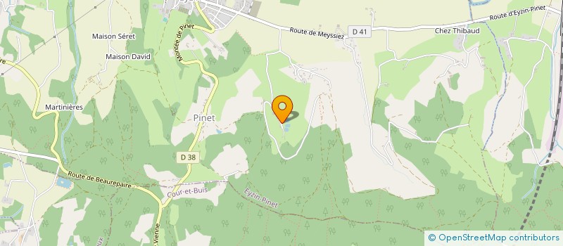 localisation de l'entreprise MADAME MELANIE GRANJON  EYZIN-PINET