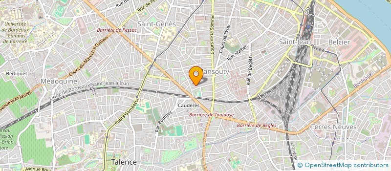 localisation de l'entreprise MADAME MELANIE GRIBINSKI  BORDEAUX