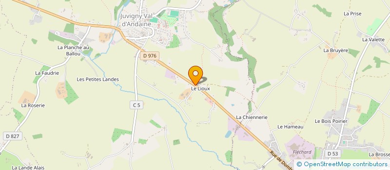 localisation de l'entreprise MADAME MELANIE GRIPON à JUVIGNY VAL D'ANDAINE