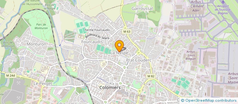 localisation de l'entreprise MADAME MELANIE GRIVAUX  TOURNEFEUILLE