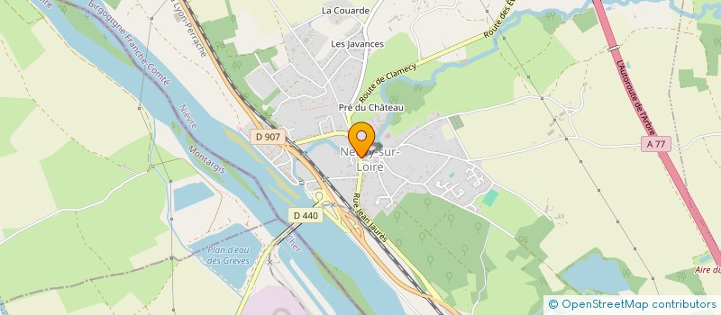 localisation de l'entreprise MADAME MELANIE GRIVON à NEUVY-SUR-LOIRE