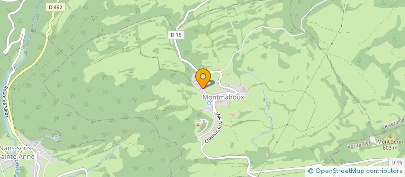 localisation de l'entreprise MADAME MELANIE GUEDON  ETERNOZ-VALLEE-DU-LISON