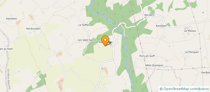 localisation de l'entreprise MADAME MELANIE GUEGAN à LANVELLEC