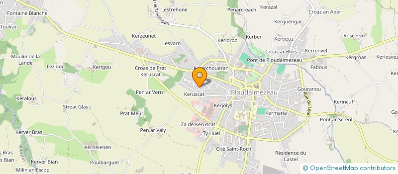 localisation de l'entreprise MADAME MELANIE GUENNEGUES  PLOUDALMEZEAU