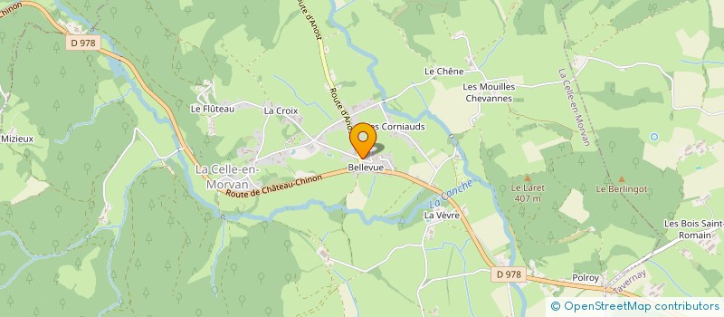 localisation de l'entreprise MADAME MELANIE GUERBERT  LA CELLE-EN-MORVAN