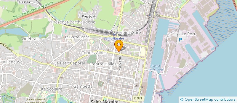 localisation de l'entreprise MADAME MELANIE GUERET à SAINT-NAZAIRE