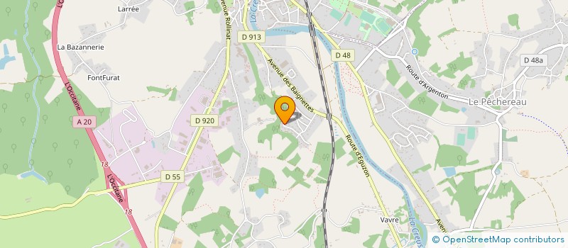 localisation de l'entreprise MADAME MELANIE GUERY à ARGENTON-SUR-CREUSE