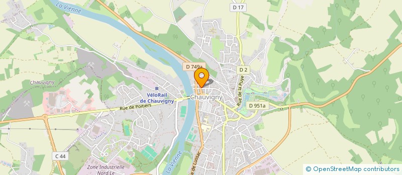 localisation de l'entreprise MADAME MELANIE GUIBOUT à CHAUVIGNY
