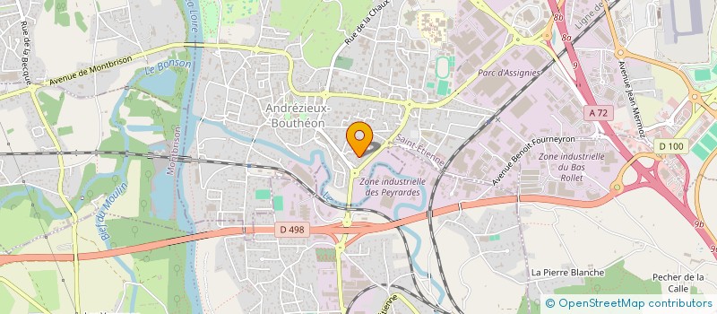 localisation de l'entreprise MADAME MELANIE GUICHARD  ANDREZIEUX-BOUTHEON