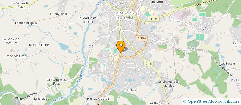 localisation de l'entreprise MADAME MELANIE GUIGNARD à SAINT-YRIEIX-LA-PERCHE
