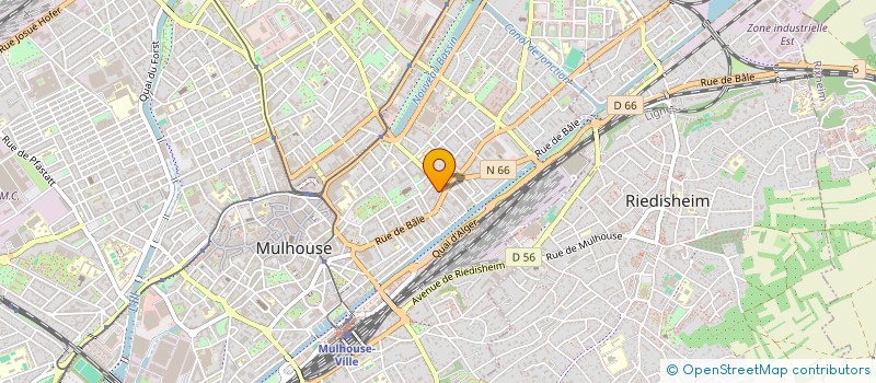 localisation de l'entreprise MADAME MELANIE GUILLAUMET  MULHOUSE