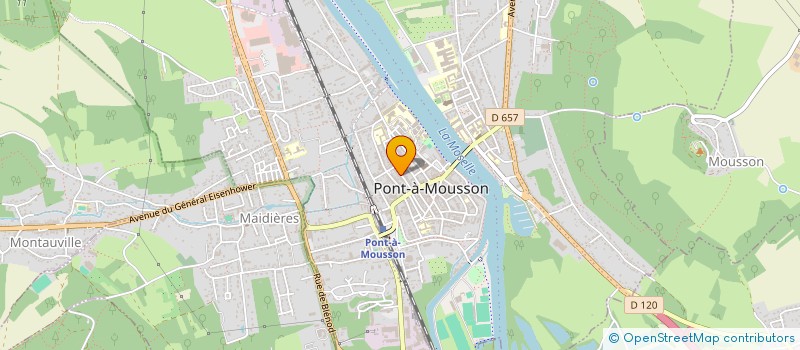 localisation de l'entreprise MADAME MELANIE GUILLEREY  PONT-A-MOUSSON