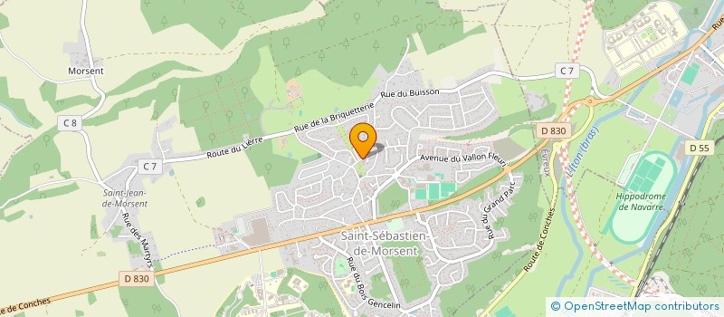 localisation de l'entreprise MADAME MELANIE GUILLON  SAINT-SEBASTIEN-DE-MORSENT