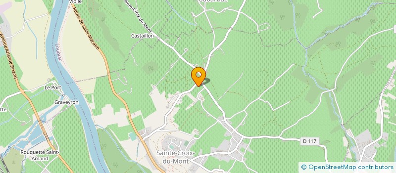 localisation de l'entreprise MADAME MELANIE GUILLOT  SAINTE-CROIX-DU-MONT