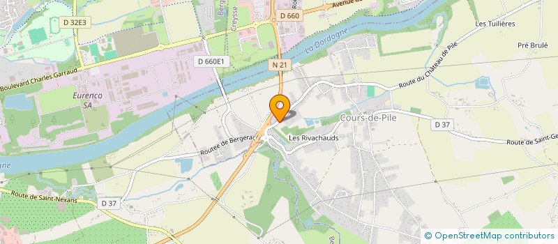 localisation de l'entreprise MADAME MELANIE GUIMBEAUD à COURS-DE-PILE