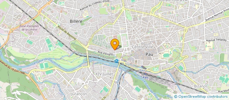 localisation de l'entreprise MADAME MELANIE HABARNAU-MILHE à PAU