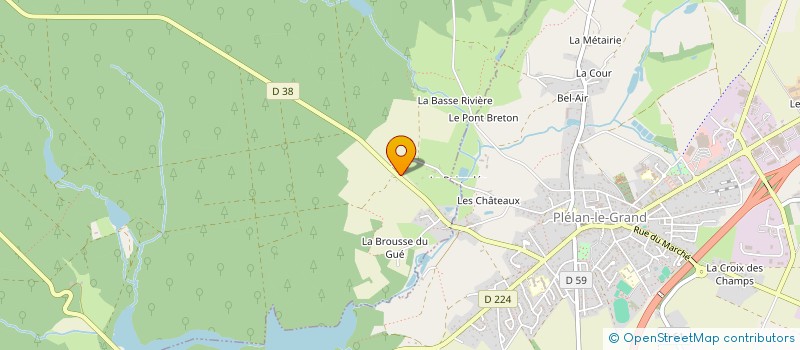 localisation de l'entreprise MADAME MELANIE HADJALI  PAIMPONT