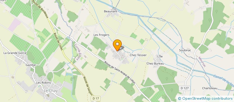 localisation de l'entreprise MADAME MELANIE HAMELET  CORME-ECLUSE