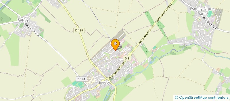 localisation de l'entreprise MADAME MELANIE HAMELIN  EVRECY