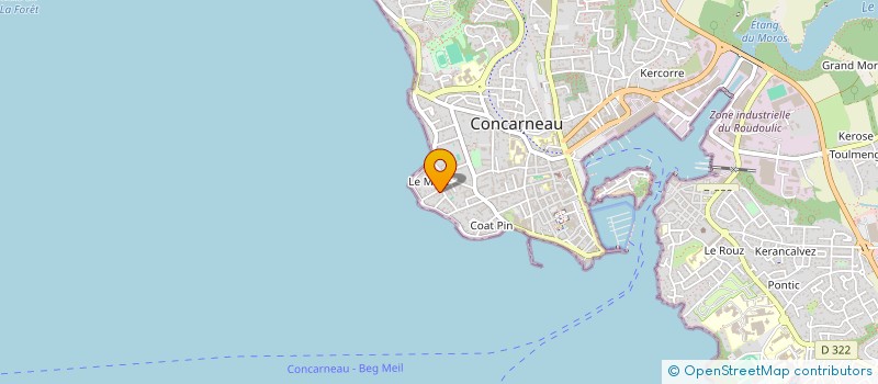 localisation de l'entreprise MADAME MELANIE HASCOET à CONCARNEAU