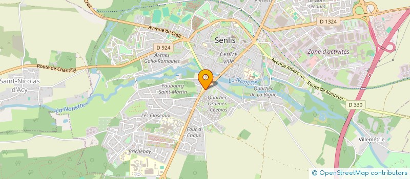 localisation de l'entreprise MADAME MELANIE HATTON  SENLIS