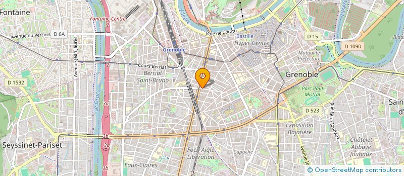 localisation de l'entreprise MADAME MELANIE HAUTIN à GRENOBLE