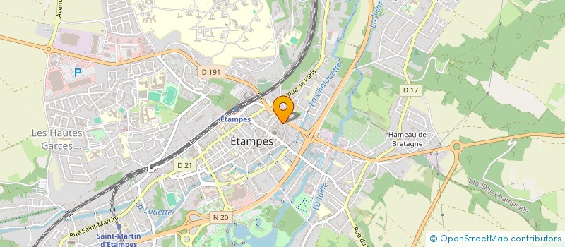 localisation de l'entreprise MADAME MELANIE HAVRET à ETAMPES