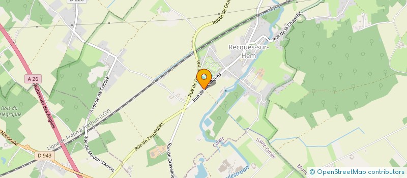 localisation de l'entreprise MADAME MELANIE HENNEBEL  RECQUES-SUR-HEM