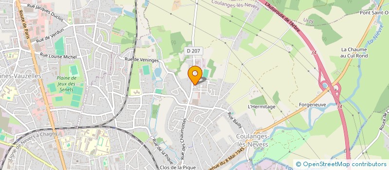 localisation de l'entreprise MADAME MELANIE HERAULT à COULANGES-LES-NEVERS