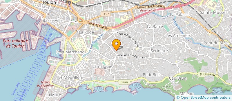 localisation de l'entreprise MADAME MELANIE HERNANDEZ  TOULON