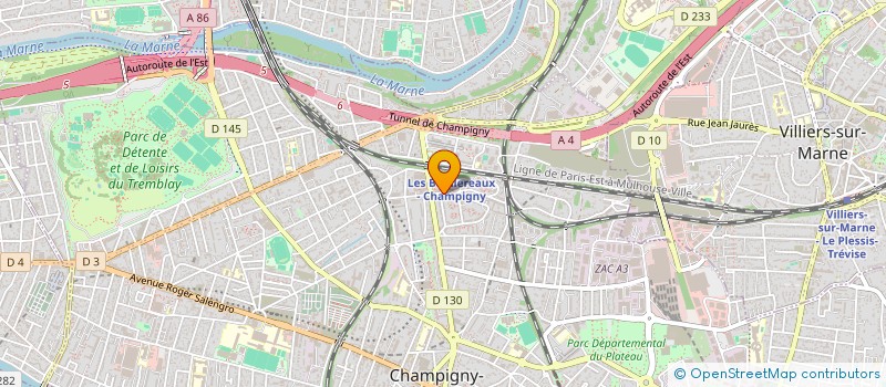 localisation de l'entreprise MADAME MELANIE HEVIN à CHAMPIGNY-SUR-MARNE