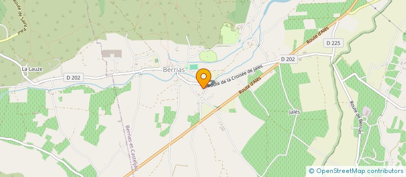 localisation de l'entreprise MADAME MELANIE HILAIRE  BERRIAS-ET-CASTELJAU