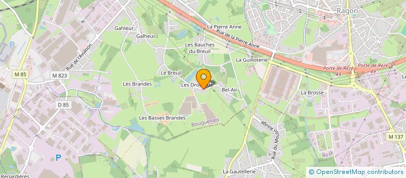 localisation de l'entreprise MADAME MELANIE HOGNON  BOUGUENAIS