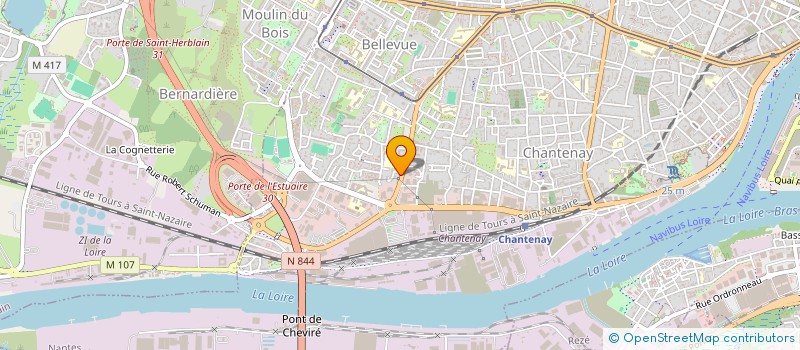 localisation de l'entreprise MADAME MELANIE HUBERT  BOUGUENAIS