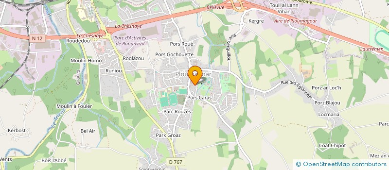 localisation de l'entreprise MADAME MELANIE HUET  PLOUMAGOAR