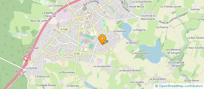 localisation de l'entreprise MADAME MELANIE HUPEL à LIFFRE