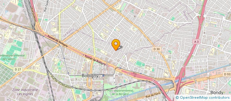 localisation de l'entreprise MADAME MELANIE HUQUET à BOBIGNY