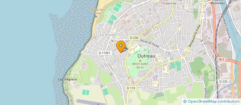 localisation de l'entreprise MADAME MELANIE ITASSE  OUTREAU