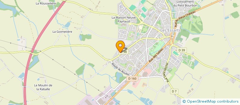 localisation de l'entreprise MADAME MELANIE JACQUOT  ESSARTS-EN-BOCAGE