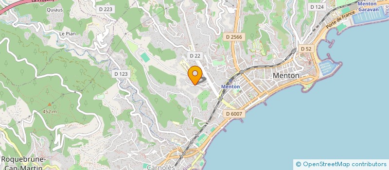 localisation de l'entreprise MADAME MELANIE JAFFRE  MENTON