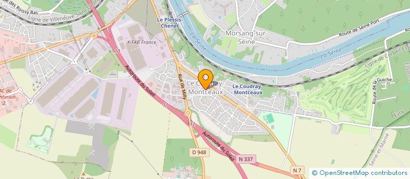 localisation de l'entreprise MADAME MELANIE JALUZOT à LE COUDRAY-MONTCEAUX