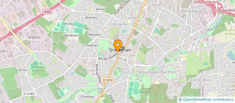 localisation de l'entreprise MADAME MELANIE JAMBON  GRADIGNAN