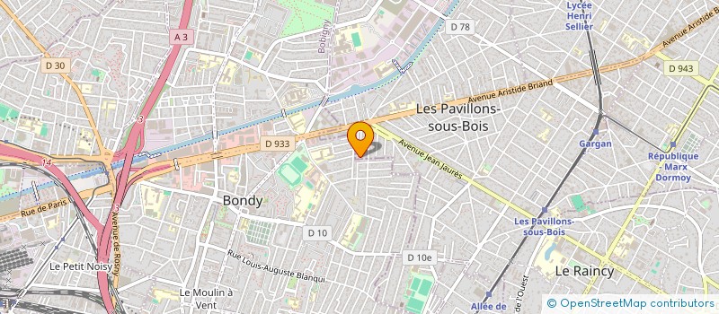 localisation de l'entreprise MADAME MELANIE JANCZYK  LES PAVILLONS-SOUS-BOIS